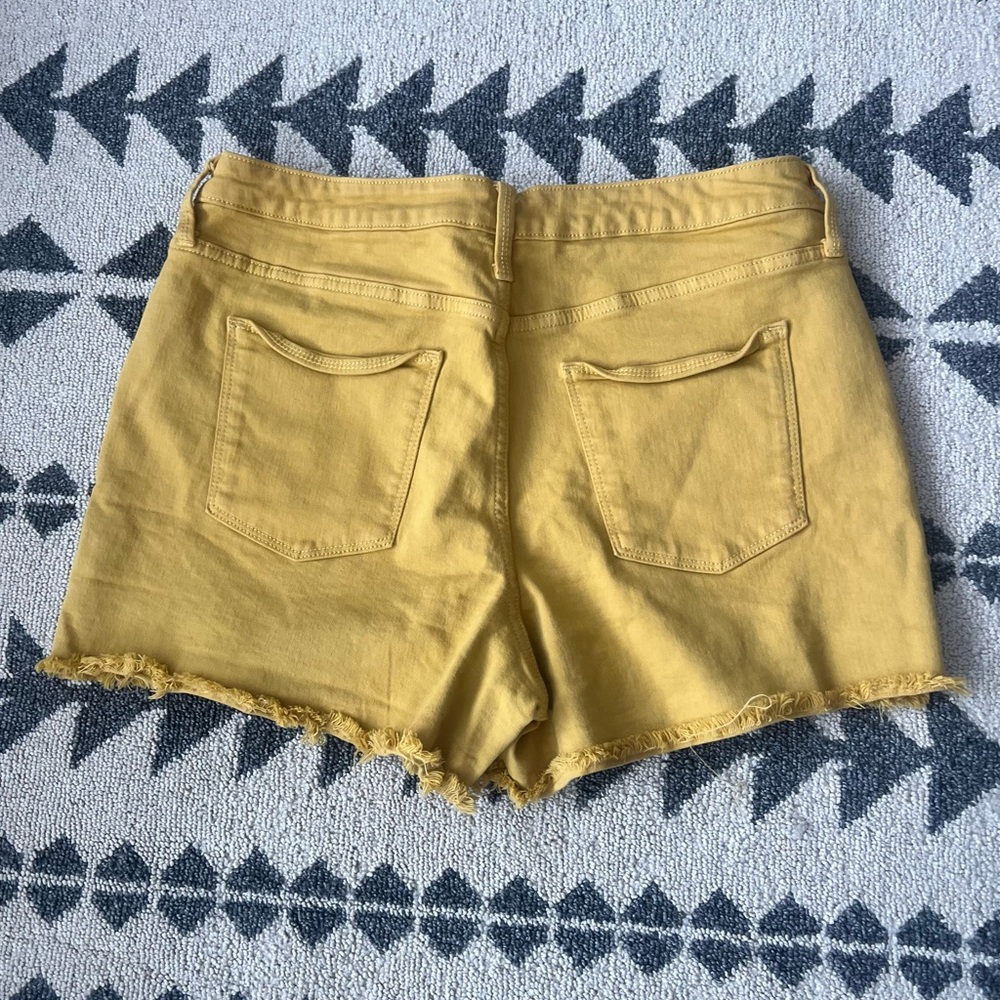 Universal Threads Mustard Color Button Fly Jean S… - image 2